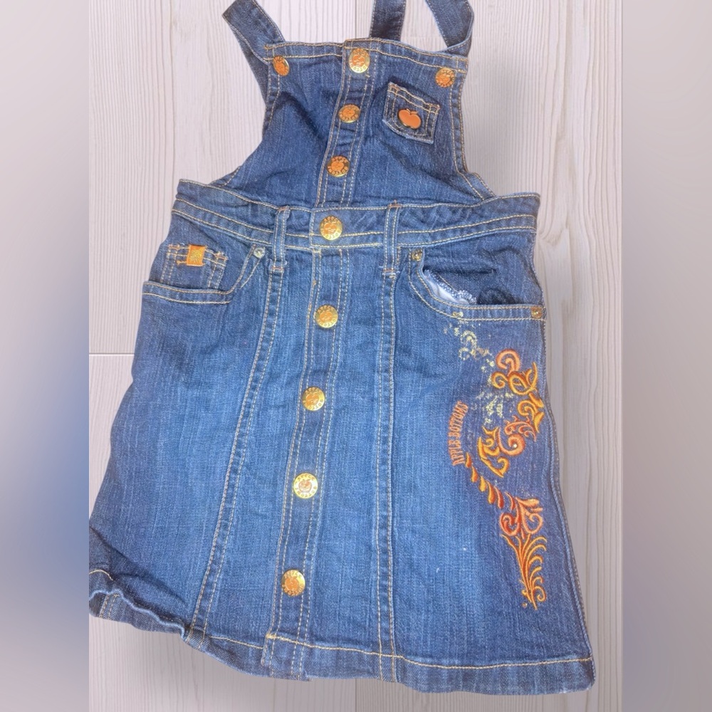 APPLE BOTTOMS VINTAGE Y2K Girls Jean denim dress - Picture 3 of 8